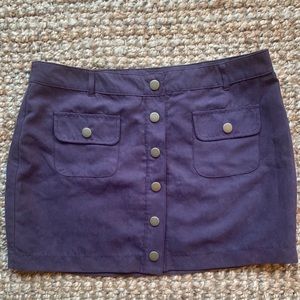 Suede Mini/ Mid skirt. NWOT